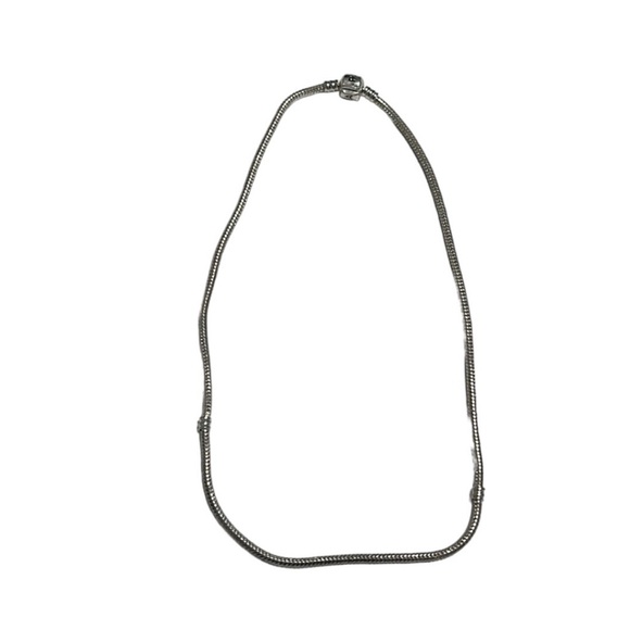 Pandora Moments Silver Snake Chain Necklace - Picture 5 of 7